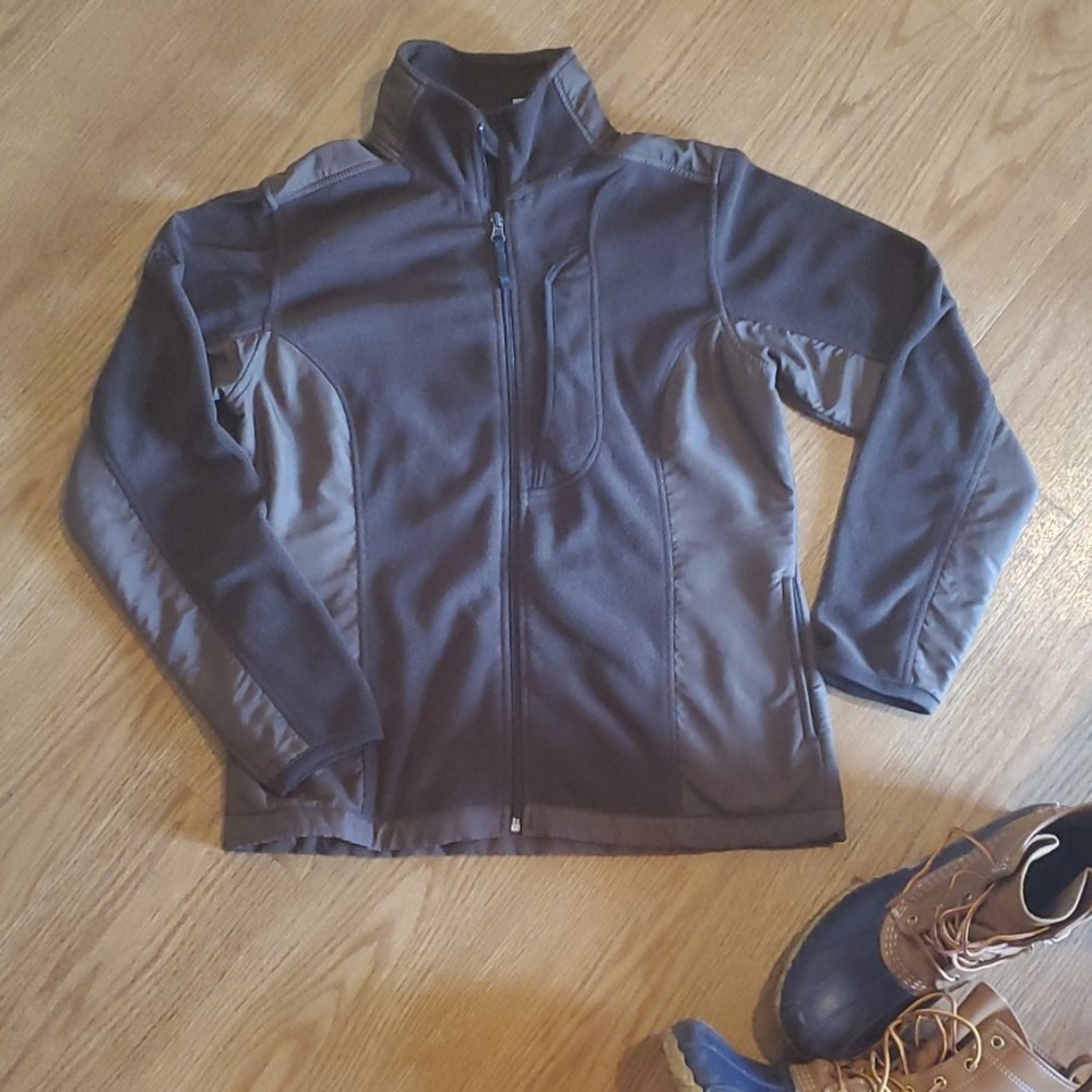 Girls cozy brown fleece jacket